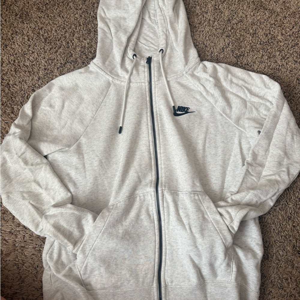 Nike Gray Zip-Up Hoodie